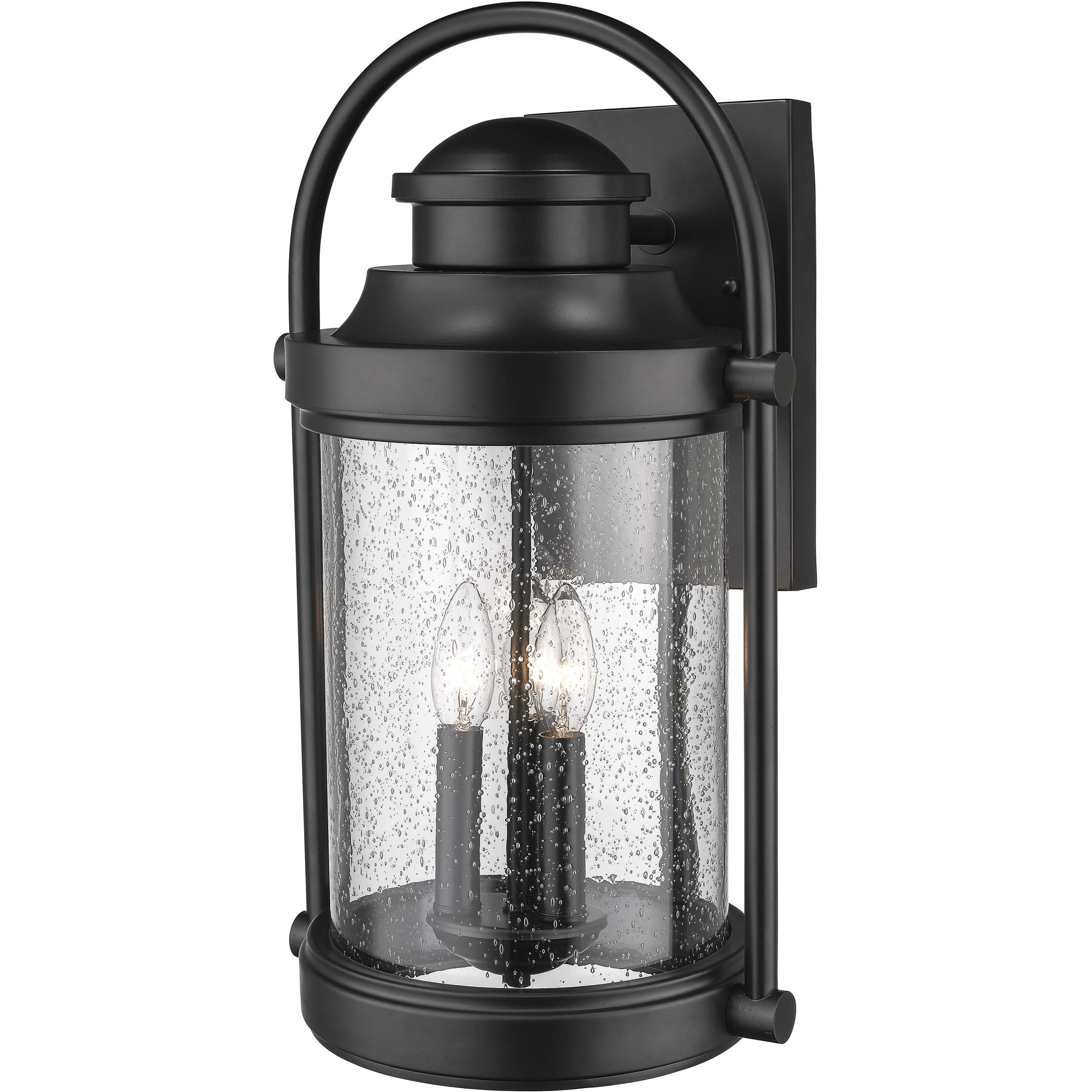 Livingston 3 Light 19 inch Powder Coated Black Outdoor Wall Sconce